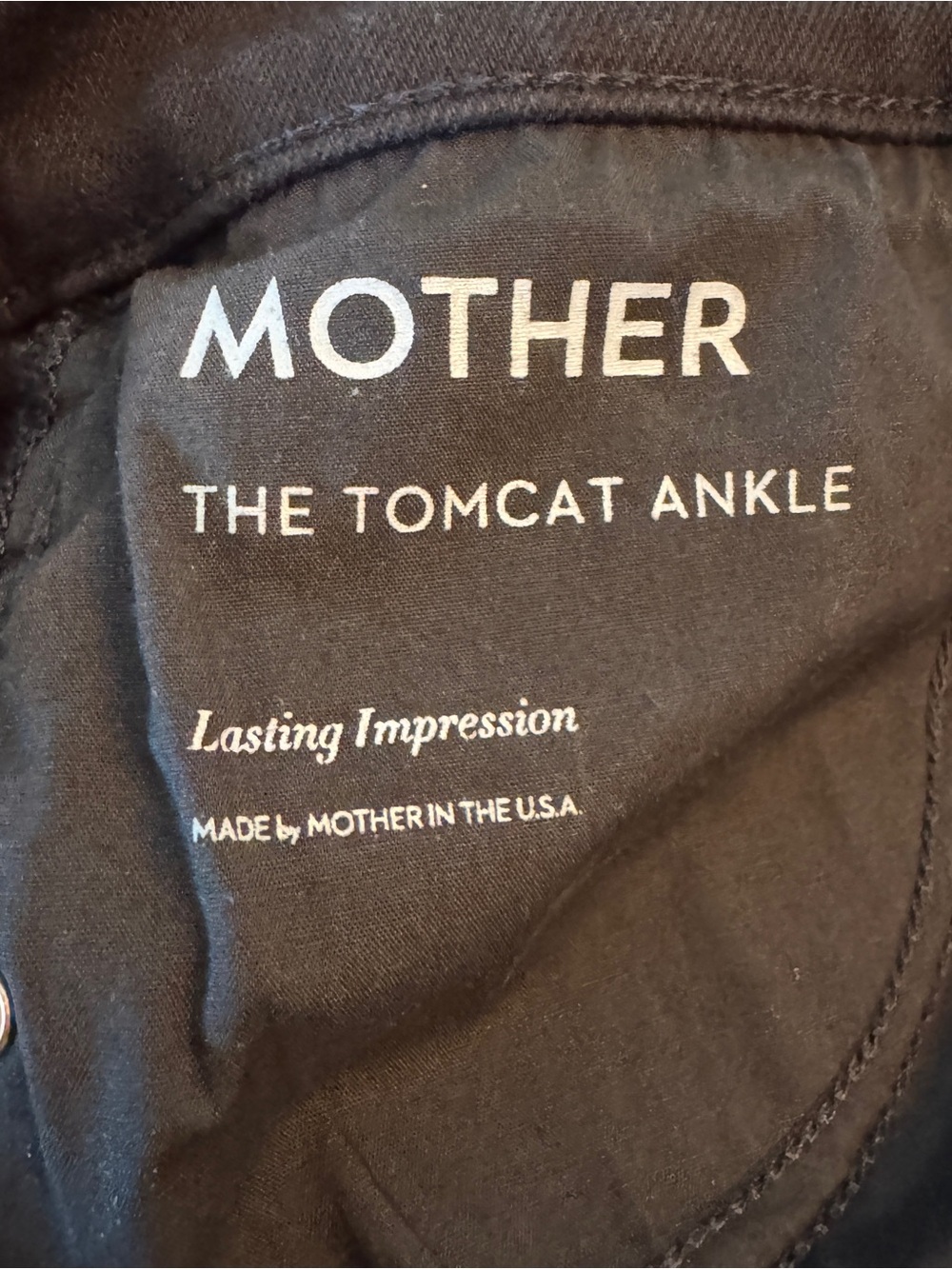 MOTHER The Tomcat Ankle Lasting Impression Black Jeans Size 29 - Picture 5 of 5